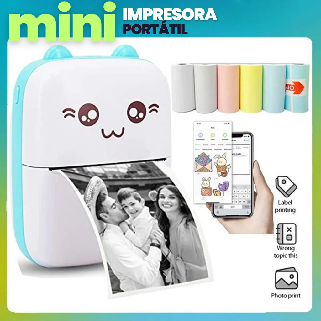 50% Off-ClipPrint-Mini Impresora Térmica Portatil.