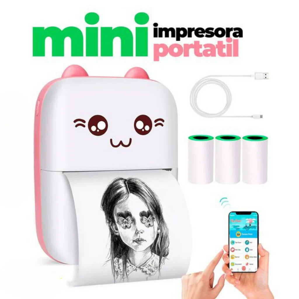 50% Off-ClipPrint-Mini Impresora Térmica Portatil.